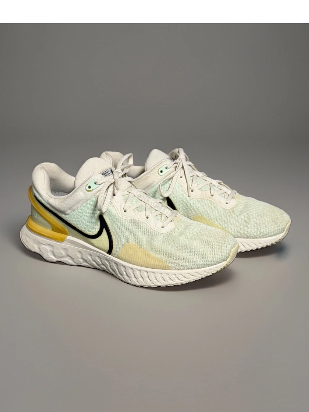 Nike React Miler 3 Light Mint- Black- Foam DD0490-004 Men's Sneakers Size 10
